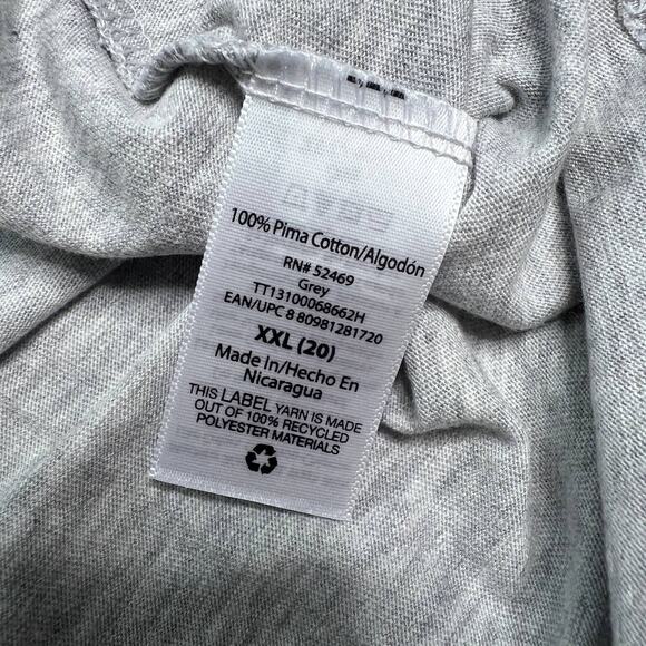 Pro Roe 1973 Gray Vneck Tee XXL - Picture 6 of 7